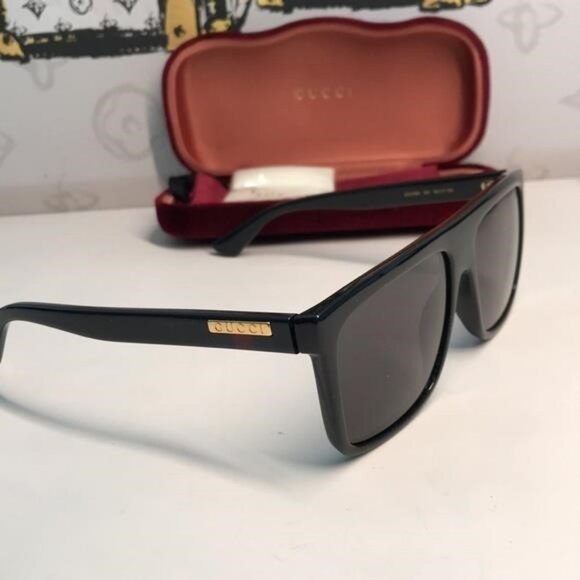 New Authentic Gucci Black Sunglasses GG0748s 001 - Picture 7 of 11